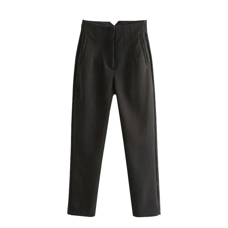 Women's Casual High-Waisted Suit Pants