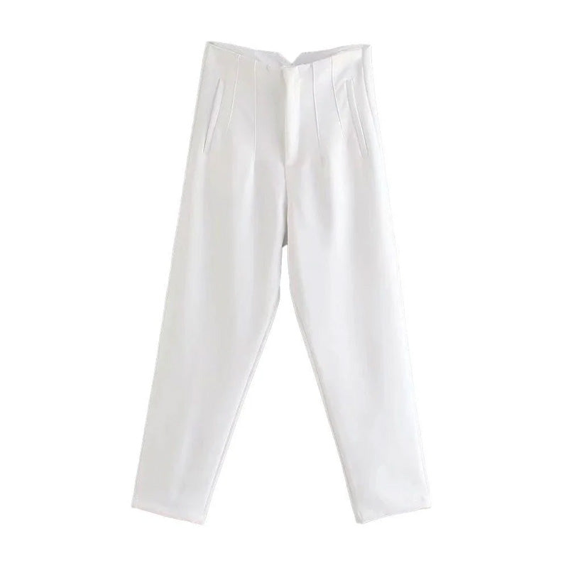 Women's Casual High-Waisted Suit Pants