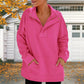 Women's Casual Lapel Half Zip Tops