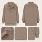 Women's Casual Lapel Half Zip Tops