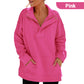 Women's Casual Lapel Half Zip Tops
