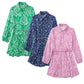 Women’s Long-Sleeve Printed Shirt Dress