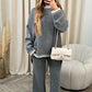 Free Shipping-45 % OFF🔥Solid Color Casual Knitted Two-piece SetFF