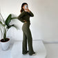 Women's Casual Solid Color 2-Piece Set