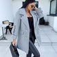 Women's Solid Color Double Breasted Coat