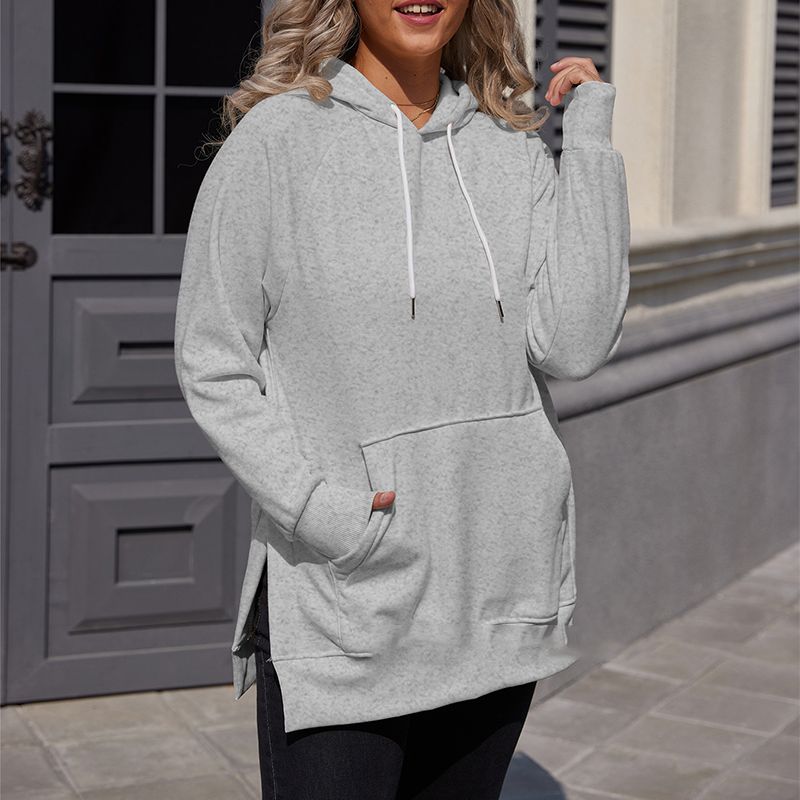 💕Women’s Casual Loose Split Hoodie with Front Pocket