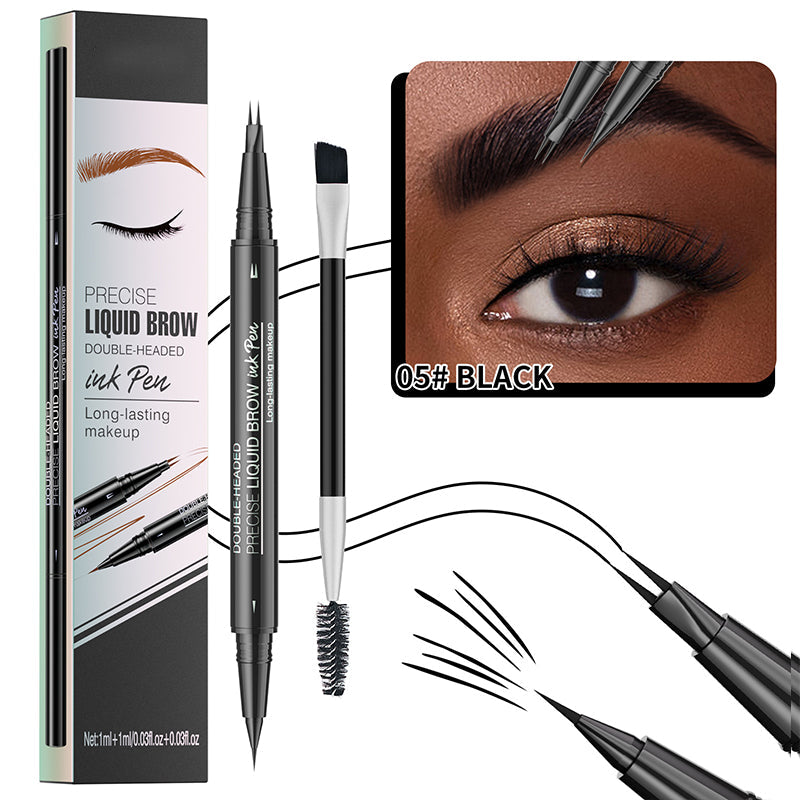 🔥Limited Time Sale - Buy 3 Get 5 Free🔥 2 in 1 Liquid Eyebrow Pen - Waterproof & Sweatproof