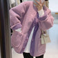 Solid Button Down Coats with Pockets（50% OFF）