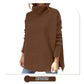 🔥Winter Hot Sale-50% OFF🔥Women's Turtleneck Oversize Hem Knit Pullover Sweater