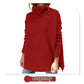 🔥Winter Hot Sale-50% OFF🔥Women's Turtleneck Oversize Hem Knit Pullover Sweater