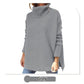 🔥Winter Hot Sale-50% OFF🔥Women's Turtleneck Oversize Hem Knit Pullover Sweater