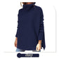 🔥Winter Hot Sale-50% OFF🔥Women's Turtleneck Oversize Hem Knit Pullover Sweater