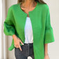 🌷Limited Time 49% OFF💞Women's Round Neck Flare Sleeve Short Jacket