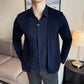 Men's Faux Two-Piece Knit Cardigan Shirt | Stylish Seamless V-Neck Sweater Jacket | Wholesale Price! ✨🛒