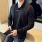 Men's Faux Two-Piece Knit Cardigan Shirt | Stylish Seamless V-Neck Sweater Jacket | Wholesale Price! ✨🛒