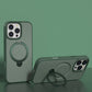 Matte Magnetic Phone Case With Rotating Stand for iPhone 16-13 Series