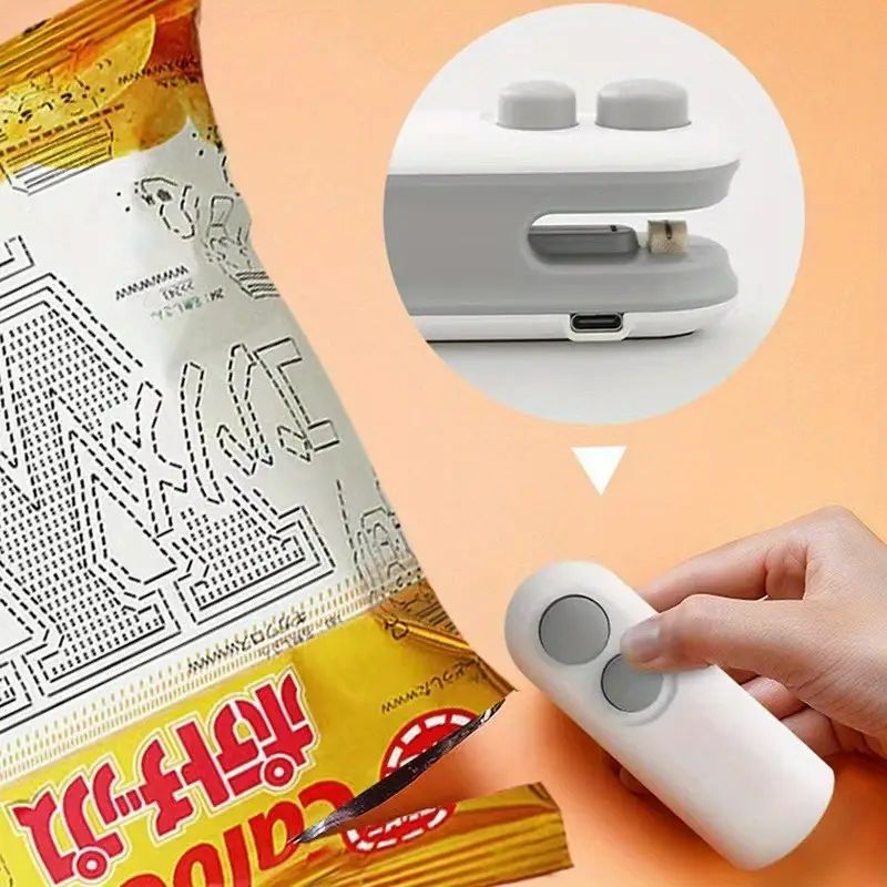 💥Limited-time offer: 50% off-2-IN-1 Mini Portable Rechargeable Bag Sealing and Cutter Machine