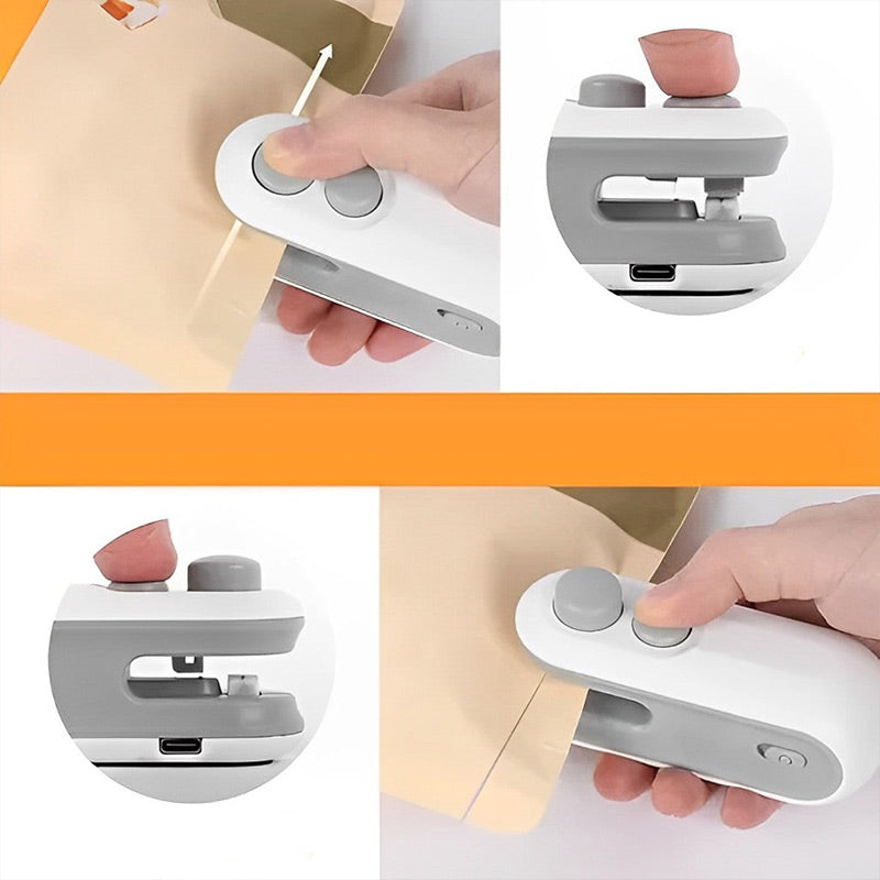 💥Limited-time offer: 50% off-2-IN-1 Mini Portable Rechargeable Bag Sealing and Cutter Machine