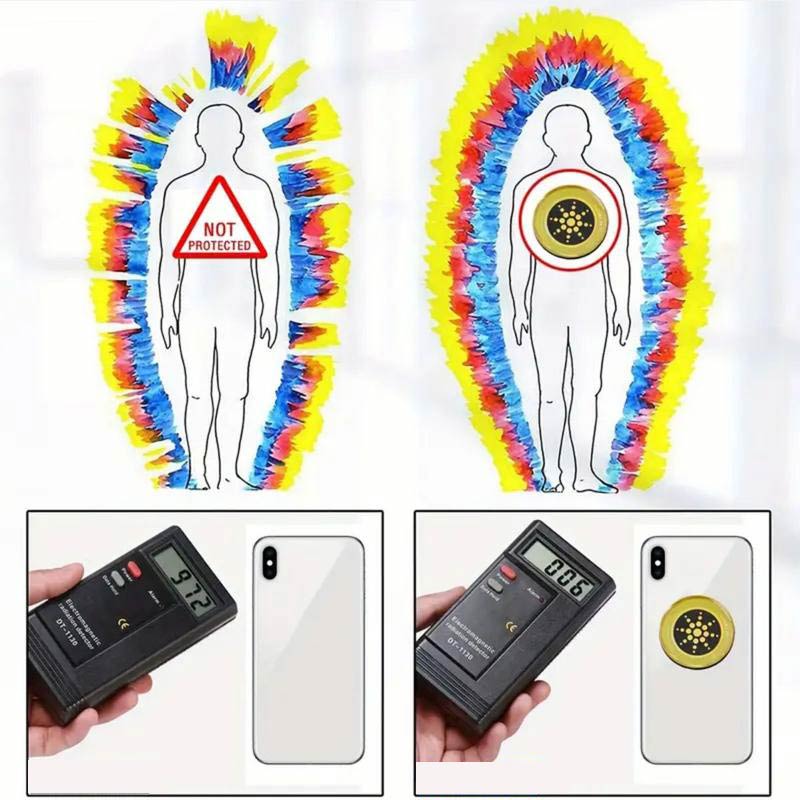 Anti-Radiation EMF Blocker Sticker for Cell Phones and Electronics