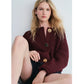 Women's Fashion Cut-Out Knitted Cardigan
