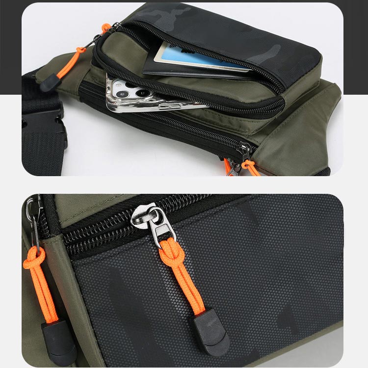 Multifunctional Bag with 4 Zipper Compartments