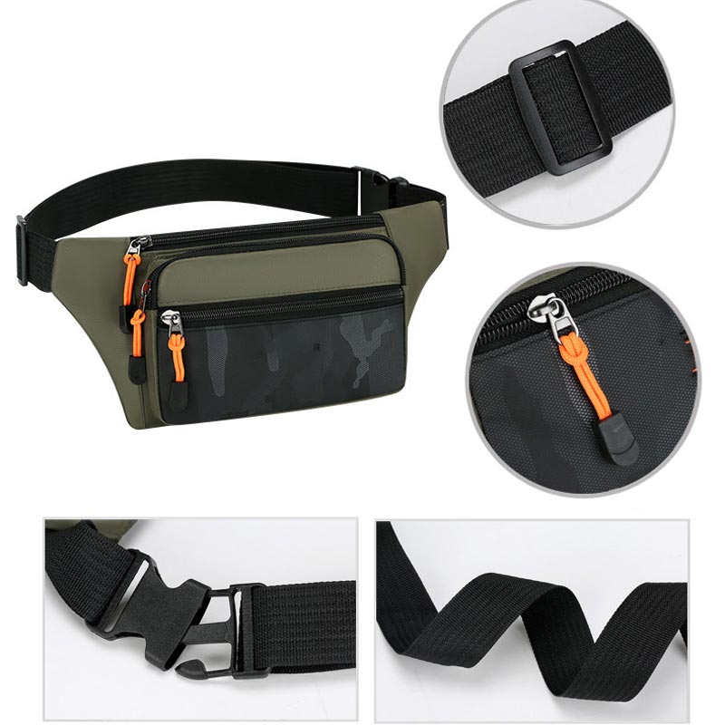 Multifunctional Bag with 4 Zipper Compartments