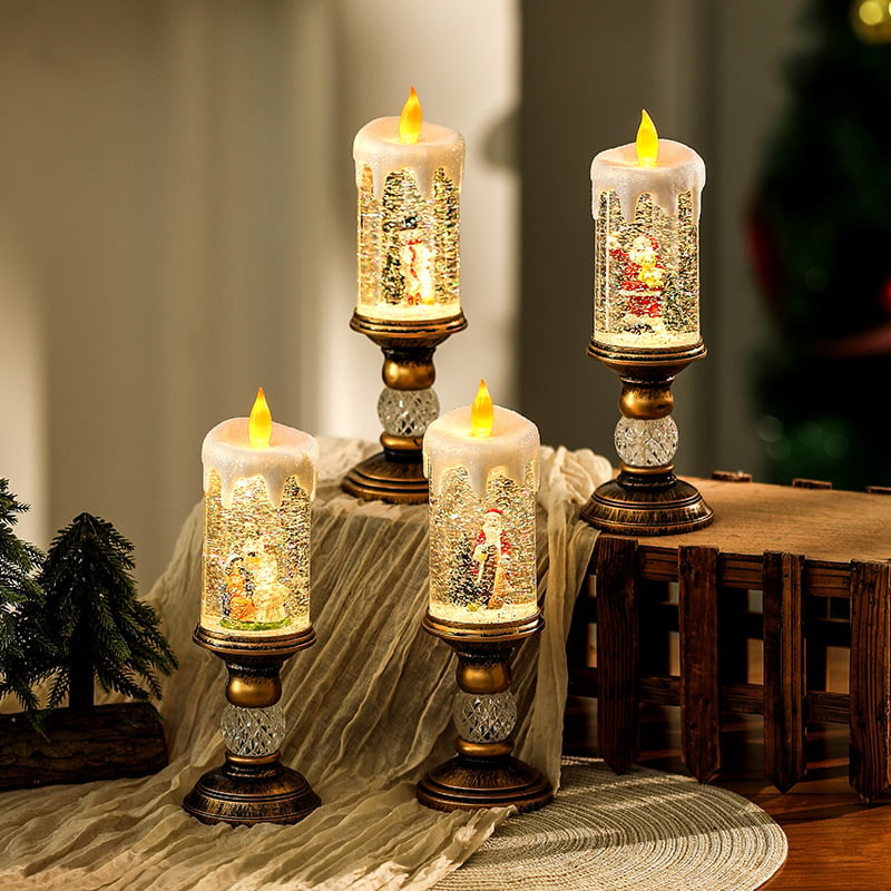 🎅Hot Promotion 50% Off🎅Christmas Candle Night Light🕯️