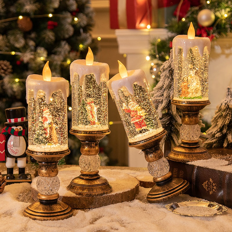 🎅Hot Promotion 50% Off🎅Christmas Candle Night Light🕯️