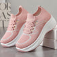 Women's Lace-Up Knit Sneakers