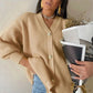 Women’s Casual Loose V-neck Button Knitted Cardigan