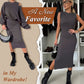 👗Women's Slanted Shoulder Sweatshirt & Sleeveless Dress Set