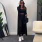 Women’s Stretch Knitted Tank Top High-waist Leggings and Long Cardigan 3-piece Set