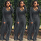 Women’s Stretch Knitted Tank Top High-waist Leggings and Long Cardigan 3-piece Set