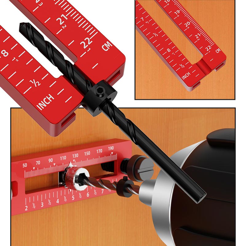 Precision Scale Wood Drilling Dowel Guide