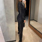 💕Limited Sale 50% OFF💕Women's Sparkly V Neck Belted Jumpsuits