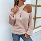 Long Sleeve Off-Shoulder Crossover Sweater