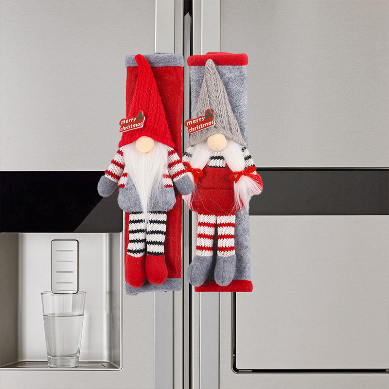 Christmas Refrigerator Handle Covers Set