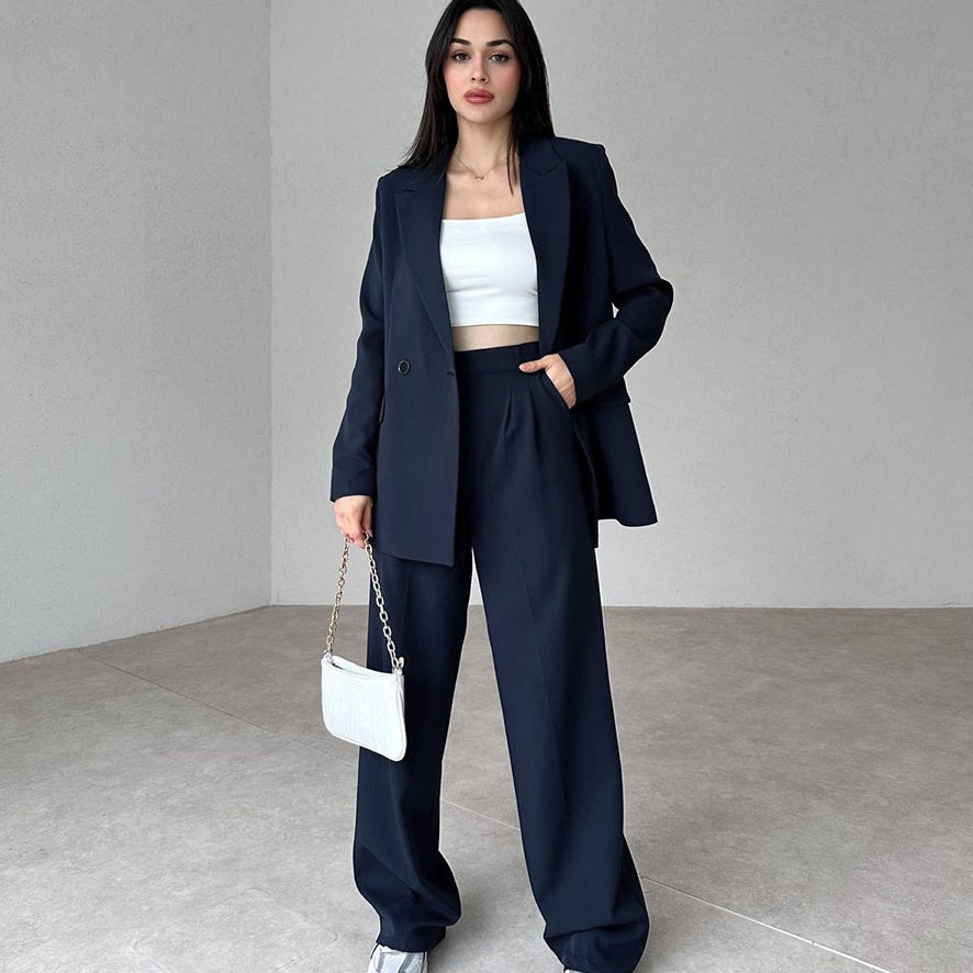 🔥HOT SALE 🔥Women's Long 2-Piece Blazer Suit Set