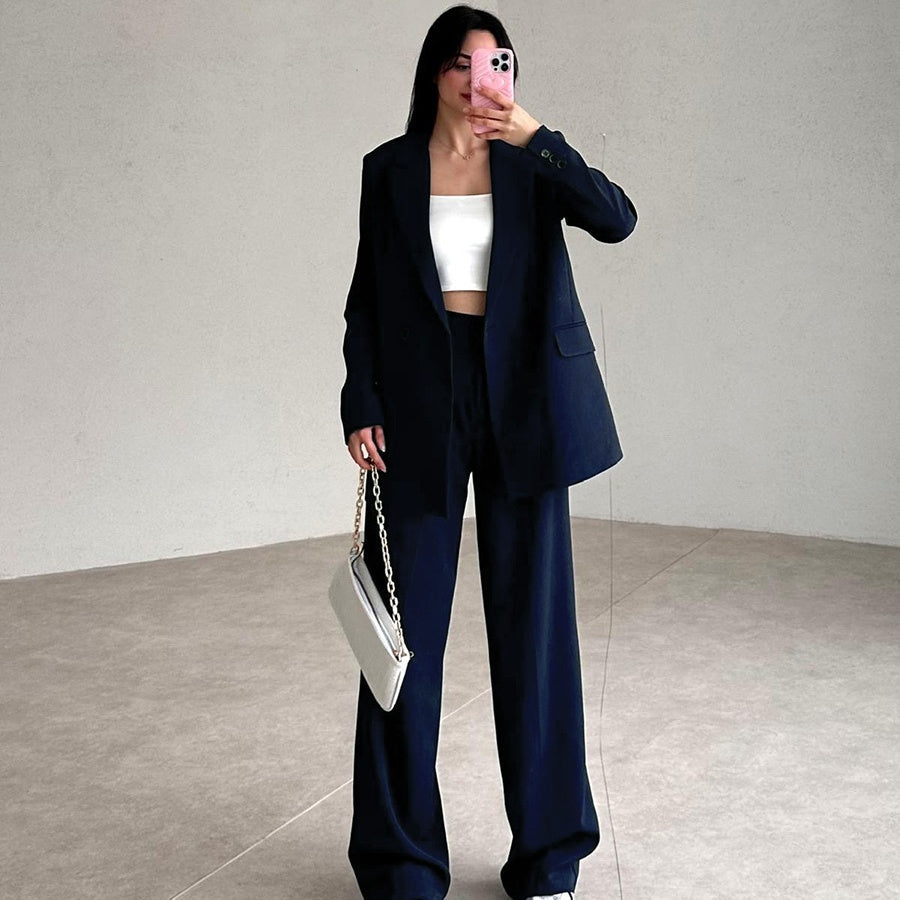 🔥HOT SALE 🔥Women's Long 2-Piece Blazer Suit Set