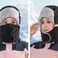 Women's Windproof Warm Hat With Face Mask