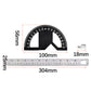 Protractor Angle Ruler with 0-180° Adjustable
