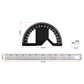 Protractor Angle Ruler with 0-180° Adjustable