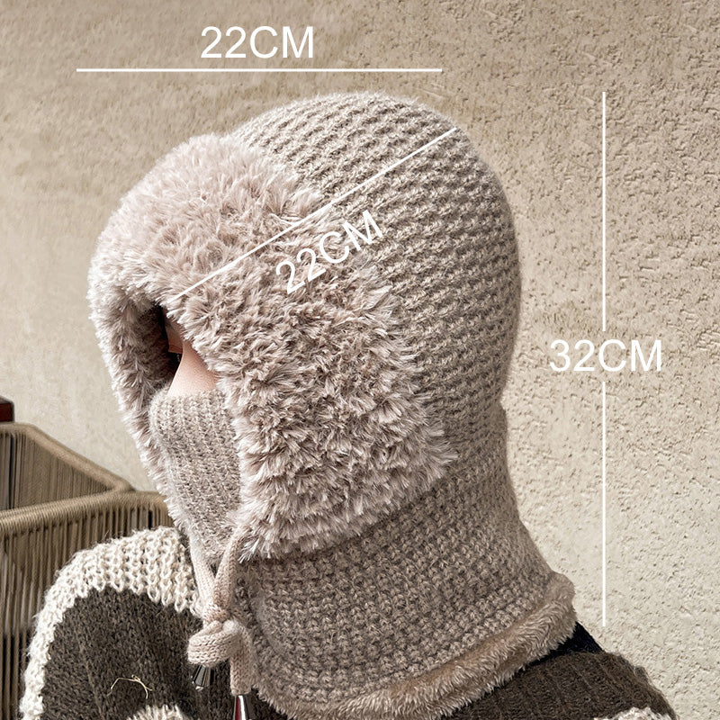 🔥HOT SALE 60% OFF🔥Women's Winter One-Piece Knitted Beanie Scarf Mask 3-in-1