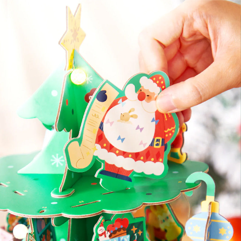 Christmas Rotating Music 3D Puzzle & Craft Wreath