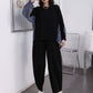 Striped Patchwork Long Sleeve Top