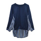 Striped Patchwork Long Sleeve Top