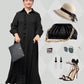 Women's Elegant Long Sleeve Ruffle Trim Maxi Dress