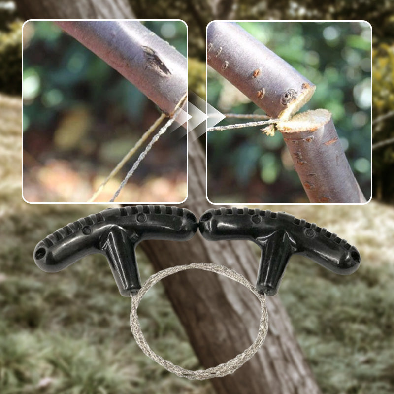 Portable Steel Wire Saw for Outdoor Survival