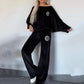 Women’s Cozy Casual Set -  Soft Batwing Top and Wide-Leg Pants