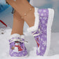 Women's Winter Snowman Non-Slip Cozy Shoes